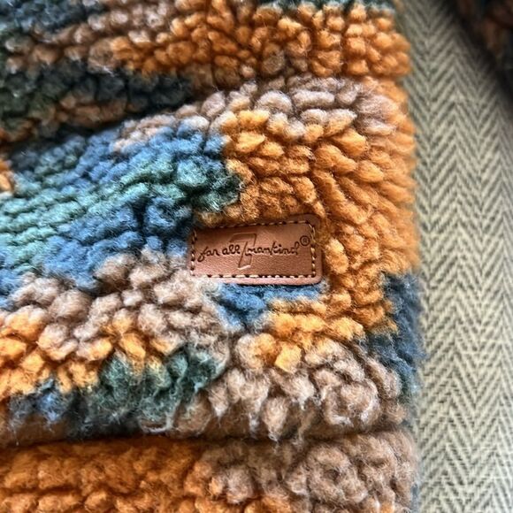 7 For All Mankind Camo Sherpa Coat 18M - Picture 3 of 8